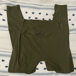 Aox Jox trinity leggings in Olive green